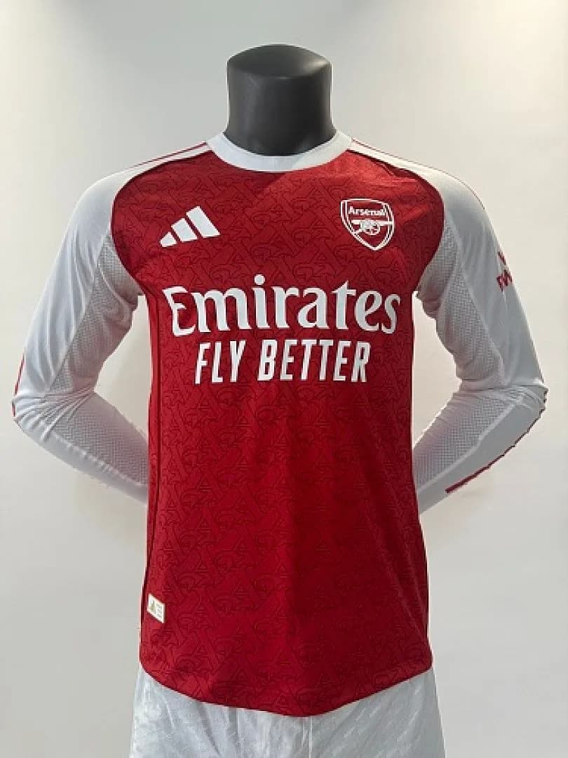 Arsenal 2025/26 Home Jersey, Long Sleeve, Player Version — 1