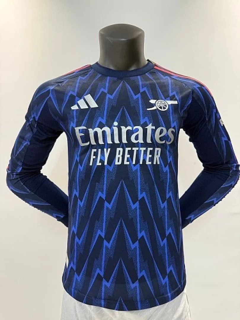 Arsenal 2025/26 Away Jersey, Long Sleeve, Player Version — 1