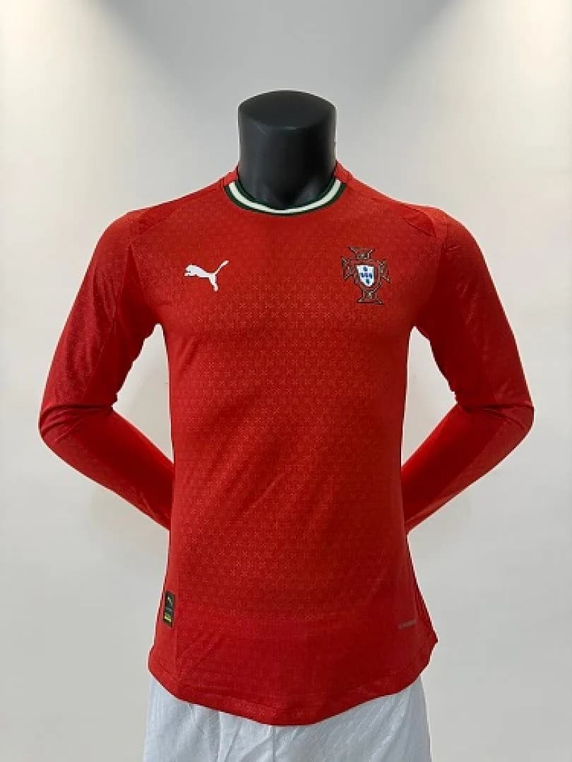 Portugal 2025/26 Home Jersey, Long Sleeve, Player Version — 1