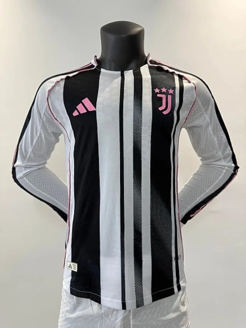 Juventus 2025/26 Home Jersey, Long Sleeve, Player Version — 1