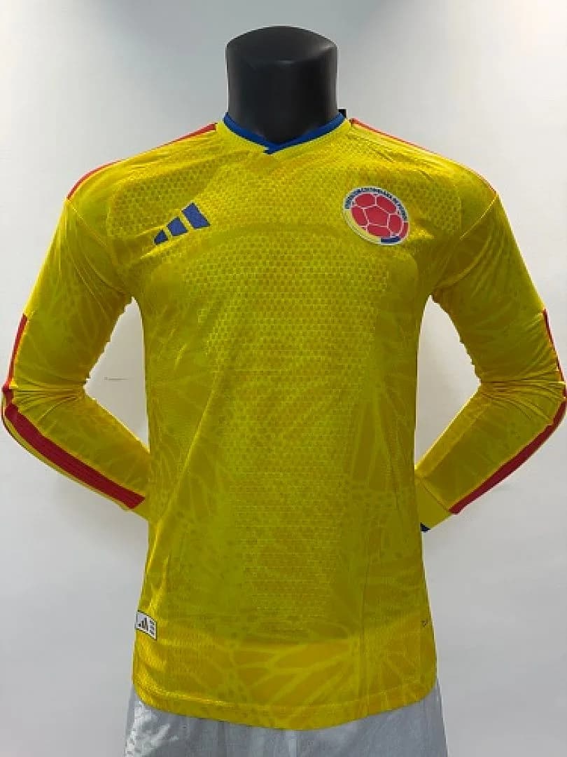 Colombia 2026/27 Home Jersey, Long Sleeve, Player Version — 1
