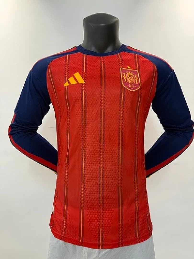 Spain 2026/27 Home Jersey, Long Sleeve, Player Version — 1