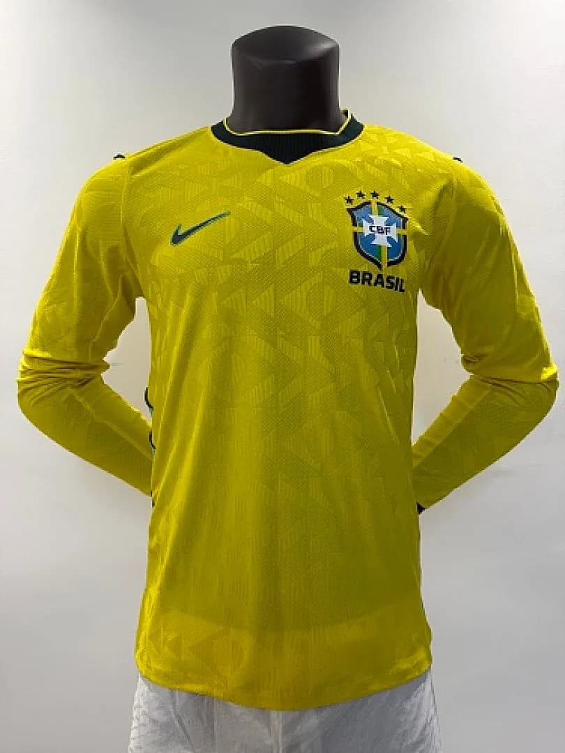 Brazil 2026/27 Home Jersey, Long Sleeve, Player Version — 1